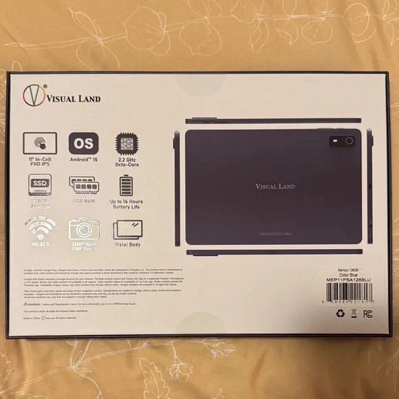 NEW UNOPENED Prestige 11" Tablet 128GB - Blue - Picture 2 of 2